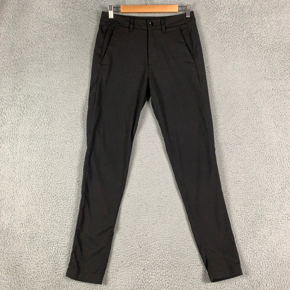 Lululemon Commission Pant Men's 28 x 31 Slim Black Warpstreme Tech Chino Trouser